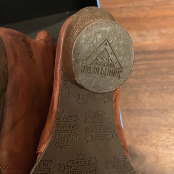 John Fluevog Brown East End Gladstone Mid-Calf Lace Up Boot 8.5 - Picture 6 of 12